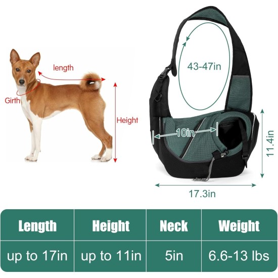 Dog Carrier, Dog Carrier for Pets, Sling Dog Pet for Puppies, Sling Dog Cats Adjustable, Small Dogs and Cats Outdoor and Trips (Black-01) Dog Carrier, Dog Carrier for Pets, Sling Dog Pet for Puppies, Sling Dog Cats Adjustable, Small Dogs and Cats Outdoor and Trips (Black-01)