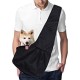 Dog Carrier Oxford Carry Bag Adjustable Front Bag Sling Outdoor Travel Portable Dog Bag Small Dog Transport Bag for Puppies Cats Dogs up to 5 kg (Black, L)