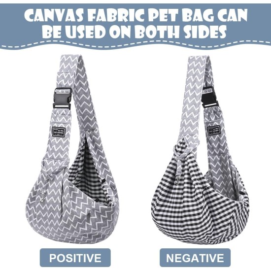 Dog Carrier Puppy Reversible Transport Bag for Dogs and Other Pets up to 7.5 kg Sling Dog Adjustable Secure Carry Strap for Small Dogs for Outdoor Walks Black Dog Carrier Puppy Reversible Transport Bag for Dogs and Other Pets up to 7.5 kg Sling Dog Adjustable Secure Carry Strap for Small Dogs for Outdoor Walks Black
