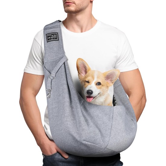 Dog Carrier Puppy Reversible Transport Bag for Dogs and Other Pets up to 7.5 kg Sling Dog Adjustable Secure Carry Strap for Small Dogs for Outdoor Walks Black Dog Carrier Puppy Reversible Transport Bag for Dogs and Other Pets up to 7.5 kg Sling Dog Adjustable Secure Carry Strap for Small Dogs for Outdoor Walks Black