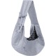 Dog Carrier Reversible with Storage Bag, Hands Free Sling for Small Dogs and Cats, Travel Safety Harness, Dog Cat Harness (Grey)