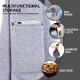 Dog Carrier Reversible with Storage Bag, Hands Free Sling for Small Dogs and Cats, Travel Safety Harness, Dog Cat Harness (Grey)