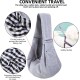 Dog Carrier Reversible with Storage Bag, Hands Free Sling for Small Dogs and Cats, Travel Safety Harness, Dog Cat Harness (Grey)