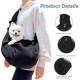 Dog Carrier Sling 7.5 kg Cat Carrier Sling Black Dog Bag with Hook and Side Pockets for Taking Pets to the Park, Walking or Shopping Dog Carrier Sling 7.5 kg Cat Carrier Sling Black Dog Bag with Hook and Side Pockets for Taking Pets to the Park, Walking or Shopping