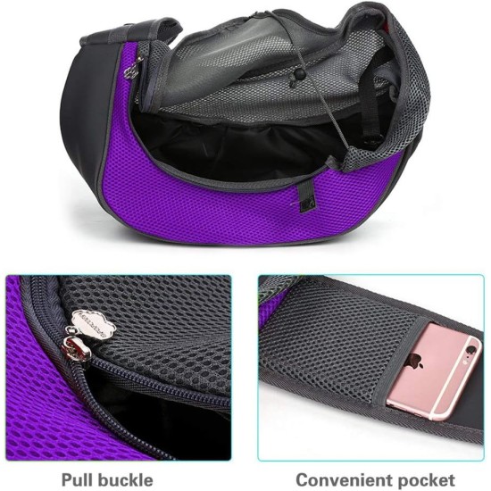 Dog Carrier Sling, Breathable Mesh Shoulder Bag / Travel Bag / Pet Transport Bag for Dogs, Puppies & Cats Dog Carrier Sling, Breathable Mesh Shoulder Bag / Travel Bag / Pet Transport Bag for Dogs, Puppies & Cats