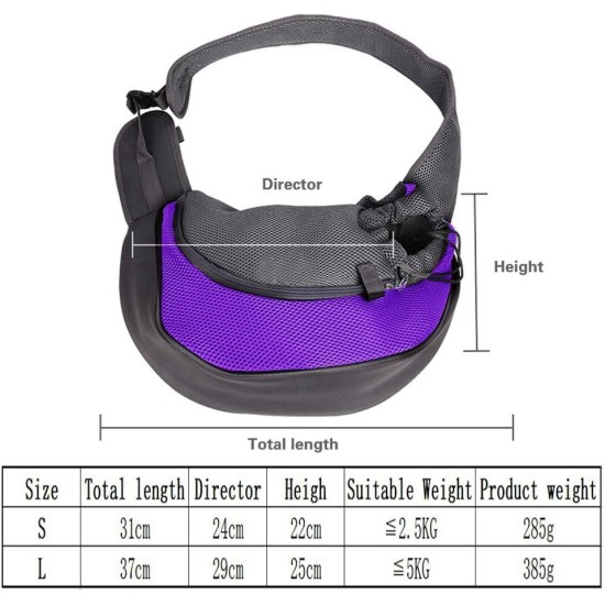 Dog Carrier Sling, Breathable Mesh Shoulder Bag / Travel Bag / Pet Transport Bag for Dogs, Puppies & Cats Dog Carrier Sling, Breathable Mesh Shoulder Bag / Travel Bag / Pet Transport Bag for Dogs, Puppies & Cats