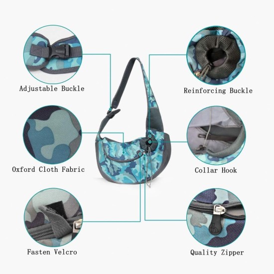 Dog Carrier Sling, Breathable Mesh Shoulder Bag / Travel Bag / Pet Transport Bag for Dogs, Puppies & Cats Dog Carrier Sling, Breathable Mesh Shoulder Bag / Travel Bag / Pet Transport Bag for Dogs, Puppies & Cats