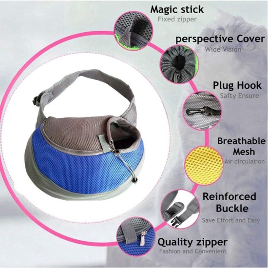 Dog Carrier Sling, Breathable Mesh Shoulder Bag / Travel Bag / Pet Transport Bag for Dogs, Puppies & Cats Dog Carrier Sling, Breathable Mesh Shoulder Bag / Travel Bag / Pet Transport Bag for Dogs, Puppies & Cats