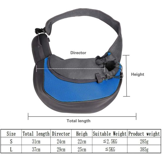 Dog Carrier Sling, Breathable Mesh Shoulder Bag / Travel Bag / Pet Transport Bag for Dogs, Puppies & Cats Dog Carrier Sling, Breathable Mesh Shoulder Bag / Travel Bag / Pet Transport Bag for Dogs, Puppies & Cats