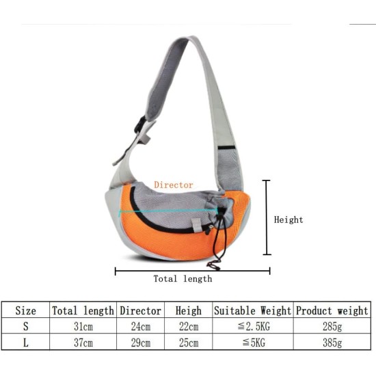 Dog Carrier Sling, Breathable Mesh Shoulder Bag / Travel Bag / Pet Transport Bag for Dogs, Puppies & Cats Dog Carrier Sling, Breathable Mesh Shoulder Bag / Travel Bag / Pet Transport Bag for Dogs, Puppies & Cats