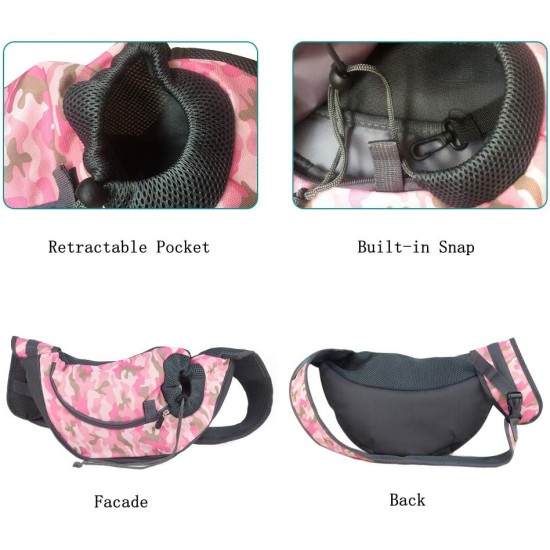 Dog Carrier Sling, Breathable Mesh Shoulder Bag / Travel Bag / Pet Transport Bag for Dogs, Puppies & Cats Dog Carrier Sling, Breathable Mesh Shoulder Bag / Travel Bag / Pet Transport Bag for Dogs, Puppies & Cats