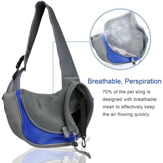 Dog Carrier Sling, Breathable Mesh Shoulder Bag / Travel Bag / Pet Transport Bag for Dogs, Puppies & Cats Dog Carrier Sling, Breathable Mesh Shoulder Bag / Travel Bag / Pet Transport Bag for Dogs, Puppies & Cats