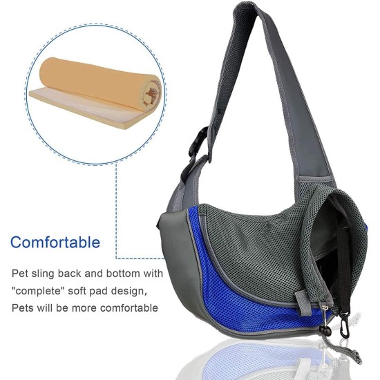 Dog Carrier Sling, Breathable Mesh Shoulder Bag / Travel Bag / Pet Transport Bag for Dogs, Puppies & Cats Dog Carrier Sling, Breathable Mesh Shoulder Bag / Travel Bag / Pet Transport Bag for Dogs, Puppies & Cats