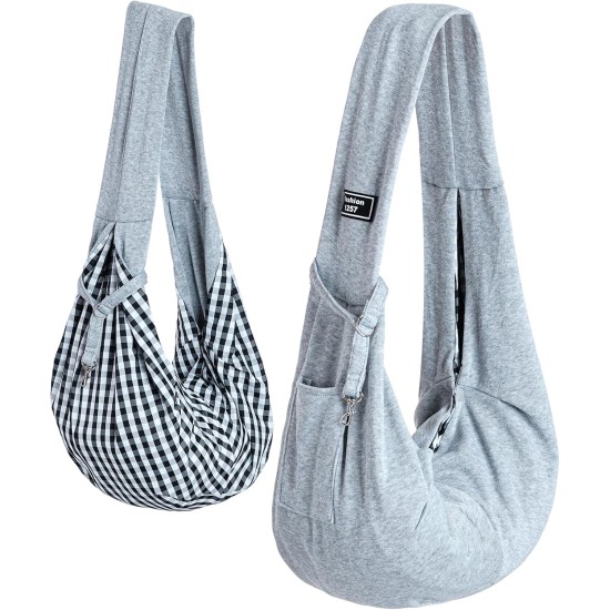 Dog Carrier Sling Dog Small Dogs Cat Sling Pet Sling Single Shoulder Pet Bag for Walking Outdoor Activities and Excursions (Grey) Dog Carrier Sling Dog Small Dogs Cat Sling Pet Sling Single Shoulder Pet Bag for Walking Outdoor Activities and Excursions (Grey)