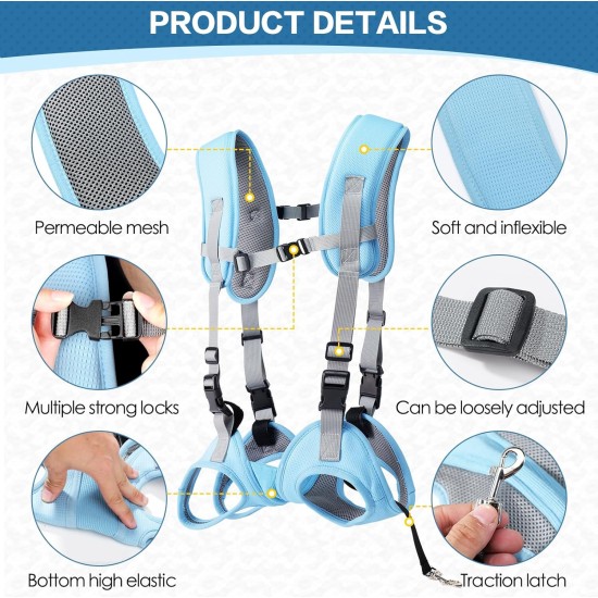 Dog Carrier Sling Portable Outdoor Backpack Emergency Backpack Pet Carrier for Elderly Dogs, Joint Injuries, Arthritis, Stair Climbing and Descending, Paralysis, Blue, L Dog Carrier Sling Portable Outdoor Backpack Emergency Backpack Pet Carrier for Elderly Dogs, Joint Injuries, Arthritis, Stair Climbing and Descending, Paralysis, Blue, L