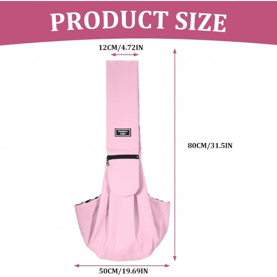 Dog Carrier Small Pet Dog Bag with Safety Buckle for Dogs and Other Pets up to 7.5 kg, Waterproof Carry Bag Dog for Walking Outdoor Activities and Excursions, Pink Dog Carrier Small Pet Dog Bag with Safety Buckle for Dogs and Other Pets up to 7.5 kg, Waterproof Carry Bag Dog for Walking Outdoor Activities and Excursions, Pink