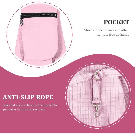 Dog Carrier Small Pet Dog Bag with Safety Buckle for Dogs and Other Pets up to 7.5 kg, Waterproof Carry Bag Dog for Walking Outdoor Activities and Excursions, Pink Dog Carrier Small Pet Dog Bag with Safety Buckle for Dogs and Other Pets up to 7.5 kg, Waterproof Carry Bag Dog for Walking Outdoor Activities and Excursions, Pink