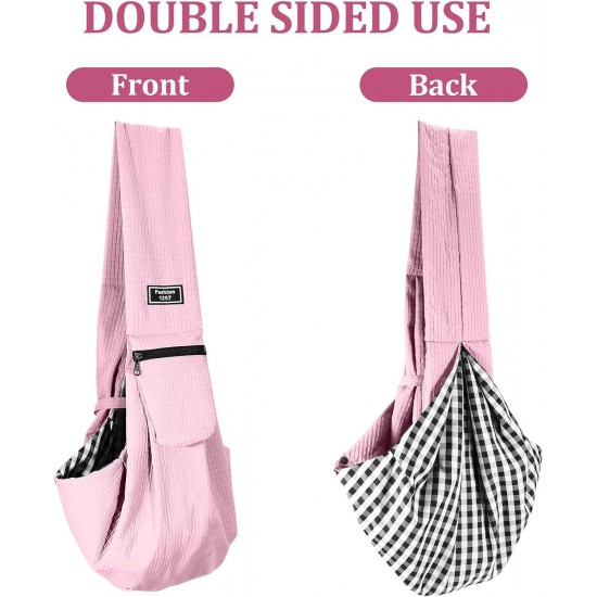 Dog Carrier Small Pet Dog Bag with Safety Buckle for Dogs and Other Pets up to 7.5 kg, Waterproof Carry Bag Dog for Walking Outdoor Activities and Excursions, Pink Dog Carrier Small Pet Dog Bag with Safety Buckle for Dogs and Other Pets up to 7.5 kg, Waterproof Carry Bag Dog for Walking Outdoor Activities and Excursions, Pink