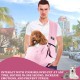 Dog Carrier Small Pet Dog Bag with Safety Buckle for Dogs and Other Pets up to 7.5 kg, Waterproof Carry Bag Dog for Walking Outdoor Activities and Excursions, Pink Dog Carrier Small Pet Dog Bag with Safety Buckle for Dogs and Other Pets up to 7.5 kg, Waterproof Carry Bag Dog for Walking Outdoor Activities and Excursions, Pink