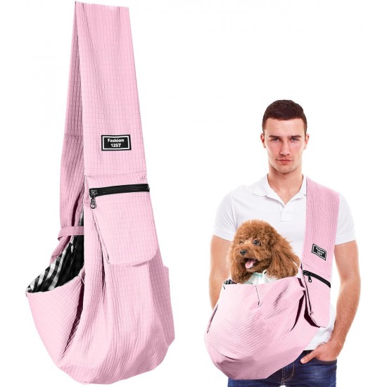 Dog Carrier Small Pet Dog Bag with Safety Buckle for Dogs and Other Pets up to 7.5 kg, Waterproof Carry Bag Dog for Walking Outdoor Activities and Excursions, Pink Dog Carrier Small Pet Dog Bag with Safety Buckle for Dogs and Other Pets up to 7.5 kg, Waterproof Carry Bag Dog for Walking Outdoor Activities and Excursions, Pink