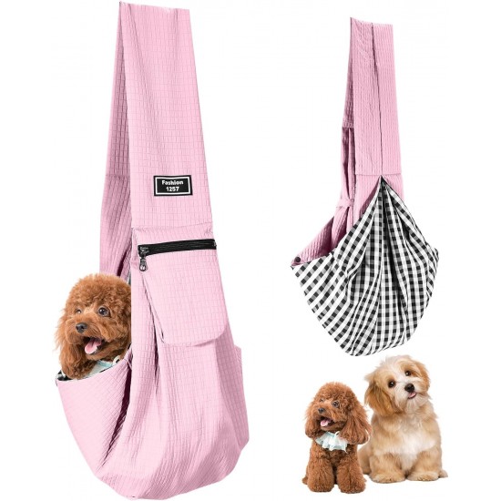 Dog Carrier Small Pet Dog Bag with Safety Buckle for Dogs and Other Pets up to 7.5 kg, Waterproof Carry Bag Dog for Walking Outdoor Activities and Excursions, Pink Dog Carrier Small Pet Dog Bag with Safety Buckle for Dogs and Other Pets up to 7.5 kg, Waterproof Carry Bag Dog for Walking Outdoor Activities and Excursions, Pink