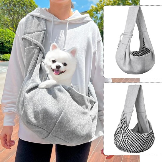 Dog Carry Bag, Dog Carry Bag, Load Capacity 15 Pounds, Wide Shoulder Strap Design, Suitable for Walks, Outdoor Activities and Short Trips (Grey) Dog Carry Bag, Dog Carry Bag, Load Capacity 15 Pounds, Wide Shoulder Strap Design, Suitable for Walks, Outdoor Activities and Short Trips (Grey)