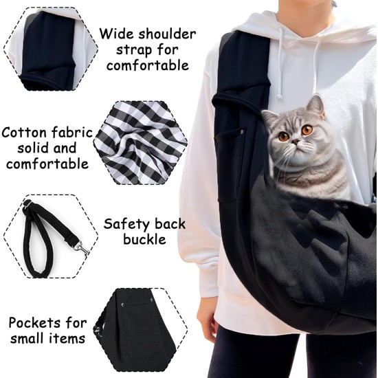 Dog Carry Bag, Portable Pet Dog Bag, Dog Bag, Adjustable, Suitable for Small Cats and Dogs with a Weight of No More than 15 kg Dog Carry Bag, Portable Pet Dog Bag, Dog Bag, Adjustable, Suitable for Small Cats and Dogs with a Weight of No More than 15 kg