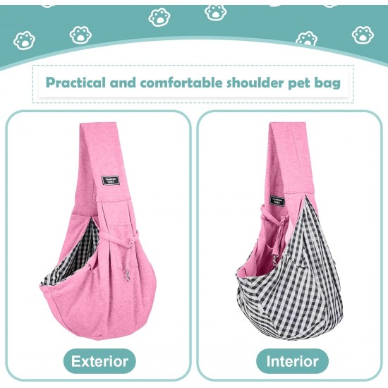 Dog Carry Bag, Transport Bag for Dogs and Other Pets up to 7.5 kg, Dog Shoulder Bag, Adjustable for Walking Outdoor Activities and Excursions Dog Carry Bag, Transport Bag for Dogs and Other Pets up to 7.5 kg, Dog Shoulder Bag, Adjustable for Walking Outdoor Activities and Excursions