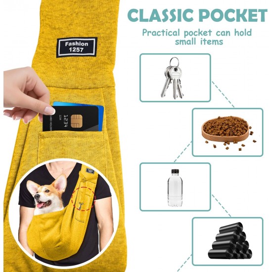 Dog Carry Bag, Transport Bag for Dogs and Other Pets up to 7.5 kg, Dog Shoulder Bag, Adjustable for Walking Outdoor Activities and Excursions Dog Carry Bag, Transport Bag for Dogs and Other Pets up to 7.5 kg, Dog Shoulder Bag, Adjustable for Walking Outdoor Activities and Excursions