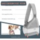 Dog Friendly Sling Dogs, Hands-Free Travel Bag for Small Pets with Adjustable Straps, Hardboard Base Safety Belt, for Dogs up to 2.8 kg, Widened Version, Grey Dog Friendly Sling Dogs, Hands-Free Travel Bag for Small Pets with Adjustable Straps, Hardboard Base Safety Belt, for Dogs up to 2.8 kg, Widened Version, Grey