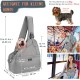 Dog Friendly Sling Dogs, Hands-Free Travel Bag for Small Pets with Adjustable Straps, Hardboard Base Safety Belt, for Dogs up to 2.8 kg, Widened Version, Grey Dog Friendly Sling Dogs, Hands-Free Travel Bag for Small Pets with Adjustable Straps, Hardboard Base Safety Belt, for Dogs up to 2.8 kg, Widened Version, Grey