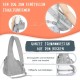 Dog Friendly Sling Dogs, Hands-Free Travel Bag for Small Pets with Adjustable Straps, Hardboard Base Safety Belt, for Dogs up to 2.8 kg, Widened Version, Grey Dog Friendly Sling Dogs, Hands-Free Travel Bag for Small Pets with Adjustable Straps, Hardboard Base Safety Belt, for Dogs up to 2.8 kg, Widened Version, Grey