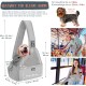 Dog Friendly Sling Dogs, Hands-Free Travel Bag for Small Pets with Adjustable Straps, Hardboard Base Safety Belt, for Dogs up to 2.8 kg, Widened Version, Grey Dog Friendly Sling Dogs, Hands-Free Travel Bag for Small Pets with Adjustable Straps, Hardboard Base Safety Belt, for Dogs up to 2.8 kg, Widened Version, Grey