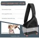 Dog Friendly Sling Dogs, Hands-Free Travel Bag for Small Pets with Adjustable Straps, Hardboard Base Safety Belt, for Dogs up to 2.8 kg, Widened Version, Grey Dog Friendly Sling Dogs, Hands-Free Travel Bag for Small Pets with Adjustable Straps, Hardboard Base Safety Belt, for Dogs up to 2.8 kg, Widened Version, Grey