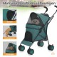 Dog Pram 2-in-1 Dog Buggy Up to 15 kg Small with Tel-Sized Dogs, Foldable Pet Travel Trolley with Drink Holder & Storage Basket, Large Capacity, Easy to Carry, Black Dog Pram 2-in-1 Dog Buggy Up to 15 kg Small with Tel-Sized Dogs, Foldable Pet Travel Trolley with Drink Holder & Storage Basket, Large Capacity, Easy to Carry, Black