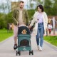 Dog Pram 2-in-1 Dog Buggy Up to 15 kg Small with Tel-Sized Dogs, Foldable Pet Travel Trolley with Drink Holder & Storage Basket, Large Capacity, Easy to Carry, Black Dog Pram 2-in-1 Dog Buggy Up to 15 kg Small with Tel-Sized Dogs, Foldable Pet Travel Trolley with Drink Holder & Storage Basket, Large Capacity, Easy to Carry, Black
