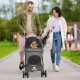 Dog Pram 2-in-1 Dog Buggy Up to 15 kg Small with Tel-Sized Dogs, Foldable Pet Travel Trolley with Drink Holder & Storage Basket, Large Capacity, Easy to Carry, Black Dog Pram 2-in-1 Dog Buggy Up to 15 kg Small with Tel-Sized Dogs, Foldable Pet Travel Trolley with Drink Holder & Storage Basket, Large Capacity, Easy to Carry, Black