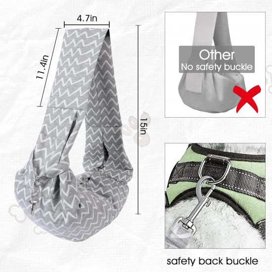Dog Sling Dog Carrier Bag Small Dog Bag up to 7 kg, Puppy Sling for Dogs and Cats Walks and Outdoor Activities (D) Dog Sling Dog Carrier Bag Small Dog Bag up to 7 kg, Puppy Sling for Dogs and Cats Walks and Outdoor Activities (D)
