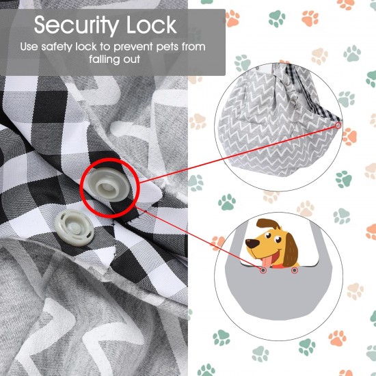 Dog Sling Dog Carrier Bag Small Dog Bag up to 7 kg, Puppy Sling for Dogs and Cats Walks and Outdoor Activities (D) Dog Sling Dog Carrier Bag Small Dog Bag up to 7 kg, Puppy Sling for Dogs and Cats Walks and Outdoor Activities (D)