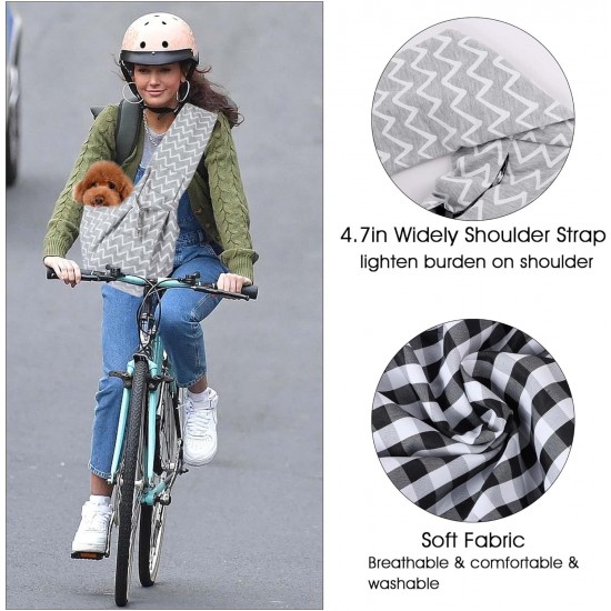 Dog Sling Dog Carrier Bag Small Dog Bag up to 7 kg, Puppy Sling for Dogs and Cats Walks and Outdoor Activities (D) Dog Sling Dog Carrier Bag Small Dog Bag up to 7 kg, Puppy Sling for Dogs and Cats Walks and Outdoor Activities (D)