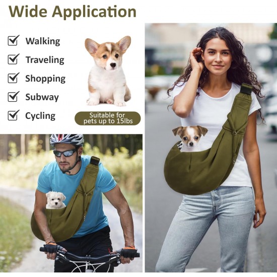 Dog Sling Dog Carrier Bag Small Dog Bag up to 7 kg, Puppy Sling for Dogs and Cats Walks and Outdoor Activities (D) Dog Sling Dog Carrier Bag Small Dog Bag up to 7 kg, Puppy Sling for Dogs and Cats Walks and Outdoor Activities (D)