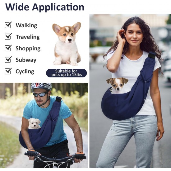 Dog Sling Dog Carrier Bag Small Dog Bag up to 7 kg, Puppy Sling for Dogs and Cats Walks and Outdoor Activities (D) Dog Sling Dog Carrier Bag Small Dog Bag up to 7 kg, Puppy Sling for Dogs and Cats Walks and Outdoor Activities (D)