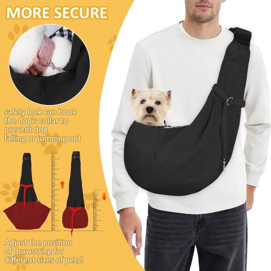 Dog Sling Dog Carrier Bag Small Dog Bag up to 7 kg, Puppy Sling for Dogs and Cats Walks and Outdoor Activities (D) Dog Sling Dog Carrier Bag Small Dog Bag up to 7 kg, Puppy Sling for Dogs and Cats Walks and Outdoor Activities (D)