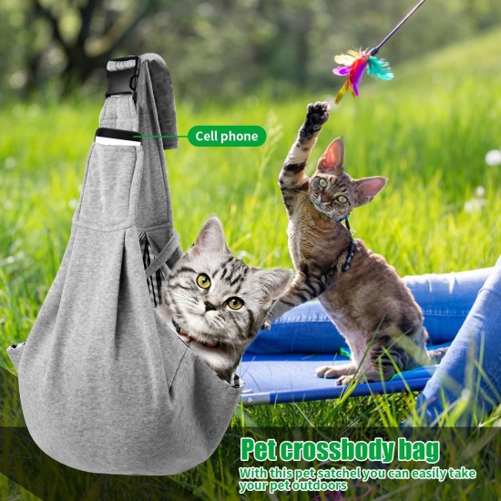 Dog Sling Dog Transport Bag Durable Pet Carrier for Dogs and Cats for Outdoor Activities, Weekend Trips and Walks with Dogs and Cats (Grey) Dog Sling Dog Transport Bag Durable Pet Carrier for Dogs and Cats for Outdoor Activities, Weekend Trips and Walks with Dogs and Cats (Grey)