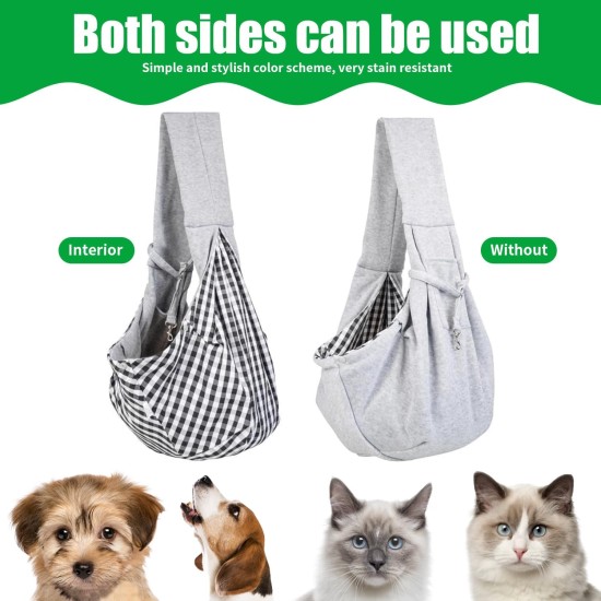 Dog Sling Dog Transport Bag Durable Pet Carrier for Dogs and Cats for Outdoor Activities, Weekend Trips and Walks with Dogs and Cats (Grey) Dog Sling Dog Transport Bag Durable Pet Carrier for Dogs and Cats for Outdoor Activities, Weekend Trips and Walks with Dogs and Cats (Grey)