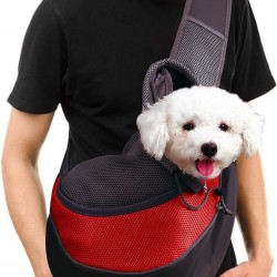 Dog Sling Small Dog Carrier, Pet Sling Carrier Bag, Carry Bag, Travel, Hands-Free Cross Body Carrier with Collar for Dog/Cat/Rabbit Under 2.5 kg/5.5 lb Outdoor Underground Dog Sling Small Dog Carrier, Pet Sling Carrier Bag, Carry Bag, Travel, Hands-Free Cross Body Carrier with Collar for Dog/Cat/Rabbit Under 2.5 kg/5.5 lb Outdoor Underground