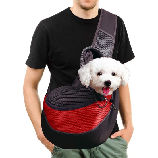Dog Sling Small Dog Carrier, Pet Sling Carrier Bag, Carry Bag, Travel, Hands-Free Cross Body Carrier with Collar for Dog/Cat/Rabbit Under 2.5 kg/5.5 lb Outdoor Underground Dog Sling Small Dog Carrier, Pet Sling Carrier Bag, Carry Bag, Travel, Hands-Free Cross Body Carrier with Collar for Dog/Cat/Rabbit Under 2.5 kg/5.5 lb Outdoor Underground