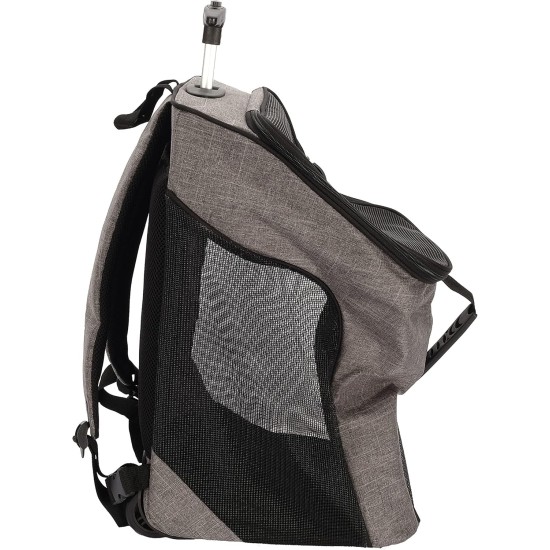 Dogit Explorer Wheeled Backpack for Dogs, Grey Dogit Explorer Wheeled Backpack for Dogs, Grey