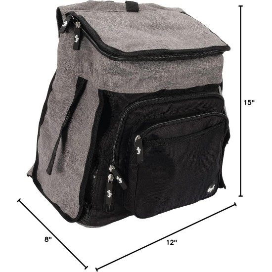 Dogit Explorer Wheeled Backpack for Dogs, Grey Dogit Explorer Wheeled Backpack for Dogs, Grey