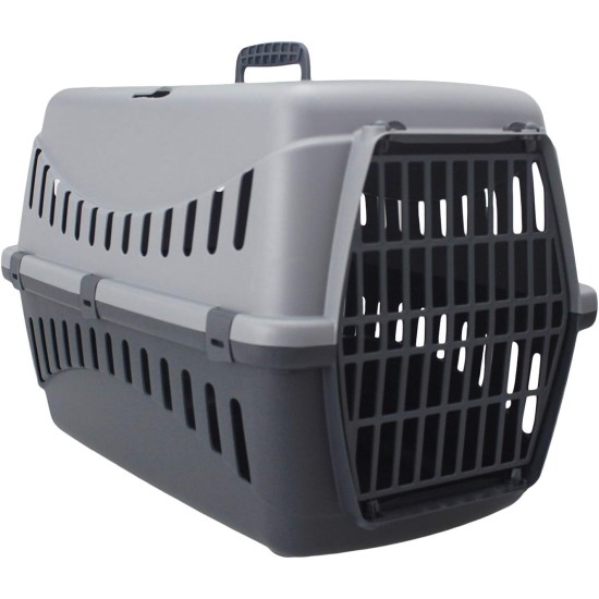 Dogs & Kats Dog Cat Box Pet Carrier 45 x 31 x 31 cm Dog Transport Box (Blue/Black) Dogs & Kats Dog Cat Box Pet Carrier 45 x 31 x 31 cm Dog Transport Box (Blue/Black)